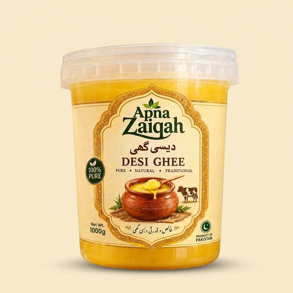 Apna Zaiqah pure cow desi ghee 1kg tub - bilona method